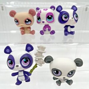 Littlest Pet Shop PANDA BEAR #2459 #1328 #89 #2459 LPS Blythe Pretty In Purple